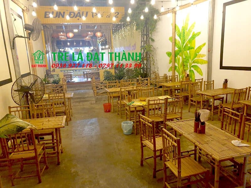 Bàn Ghế Quán Bún Đậu - BGTQBD001